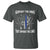 Police K9 T Shirt Support The Paws That Enforce The Laws American Flag - Wonder Print Shop