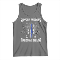 Police K9 Tank Top Support The Paws That Enforce The Laws American Flag - Wonder Print Shop