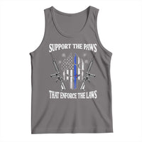 Police K9 Tank Top Support The Paws That Enforce The Laws American Flag - Wonder Print Shop