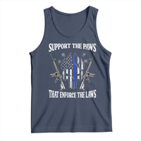 Police K9 Tank Top Support The Paws That Enforce The Laws American Flag - Wonder Print Shop