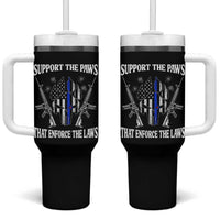 Police K9 Tumbler With Handle Support The Paws That Enforce The Laws American Flag - Wonder Print Shop