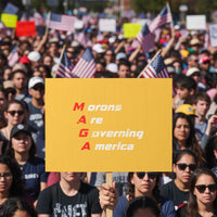 Morons Are Governing America Protest Sign - Wonder Print Shop