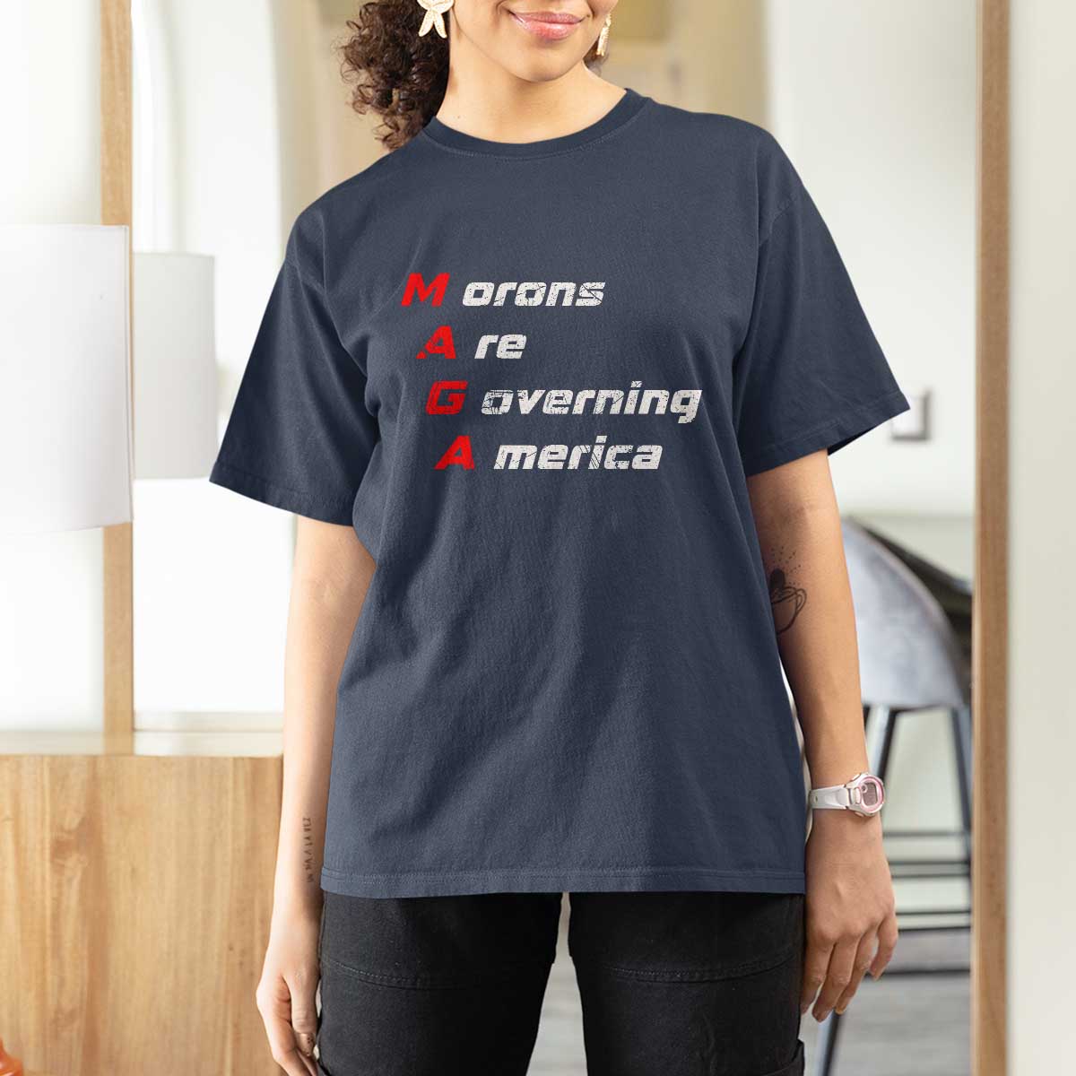 Morons Are Governing America T Shirt For Women