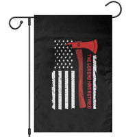The Legend Has Retired Firefighter Garden Flag Vintage Retirement Gifts Fireman American Flag - Wonder Print Shop