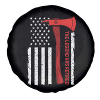 The Legend Has Retired Firefighter Spare Tire Cover Vintage Retirement Gifts Fireman American Flag - Wonder Print Shop