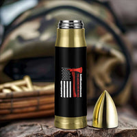 The Legend Has Retired Firefighter Bullet Tumbler Vintage Retirement Gifts Fireman American Flag - Wonder Print Shop