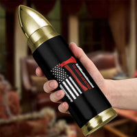 The Legend Has Retired Firefighter Bullet Tumbler Vintage Retirement Gifts Fireman American Flag - Wonder Print Shop