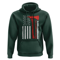 The Legend Has Retired Firefighter Hoodie Vintage Retirement Gifts Fireman American Flag - Wonder Print Shop