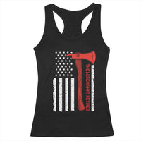 The Legend Has Retired Firefighter Racerback Tank Top Vintage Retirement Gifts Fireman American Flag - Wonder Print Shop