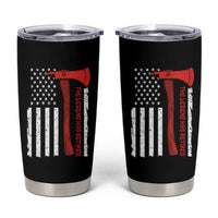 The Legend Has Retired Firefighter Tumbler Cup Vintage Retirement Gifts Fireman American Flag - Wonder Print Shop