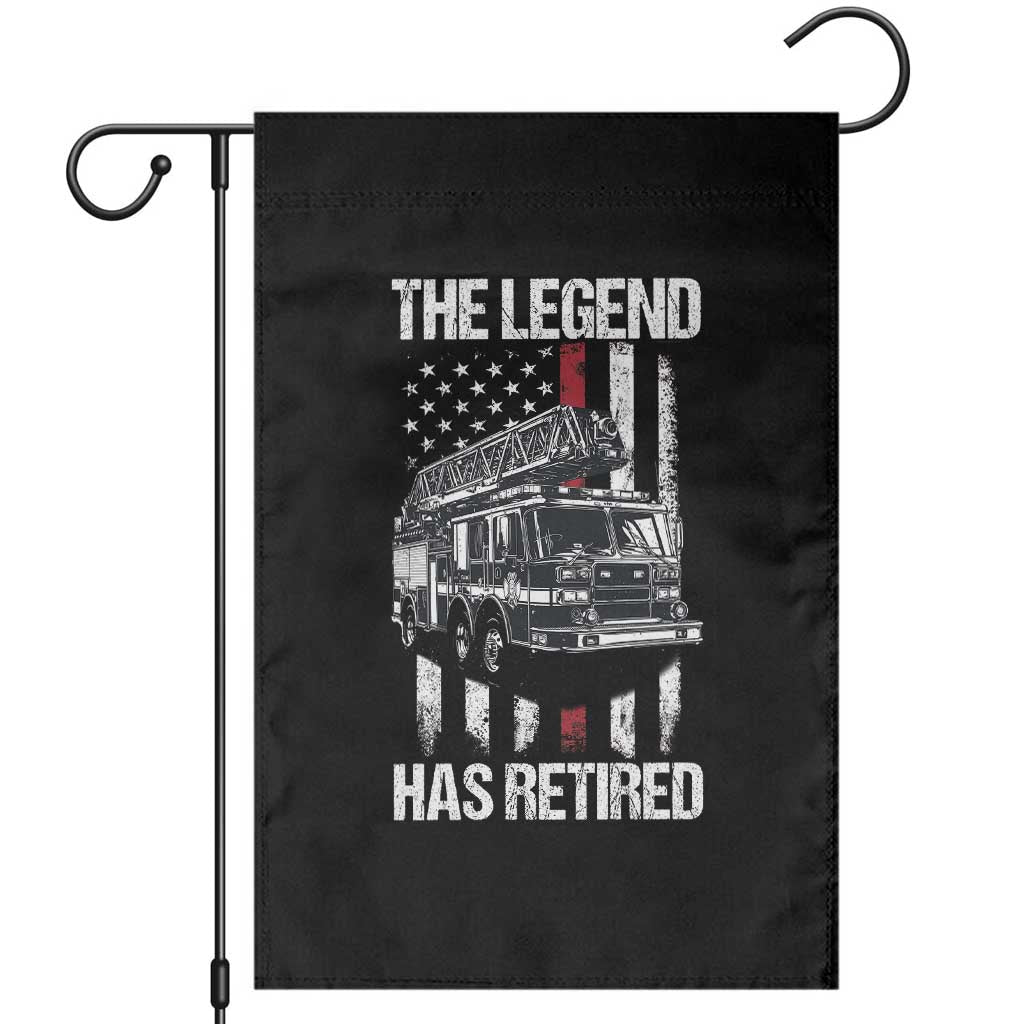 Retired Firefighter Garden Flag American Flag Vintage Fireman Retirement Gifts - Wonder Print Shop