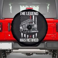Retired Firefighter Spare Tire Cover American Flag Vintage Fireman Retirement Gifts - Wonder Print Shop