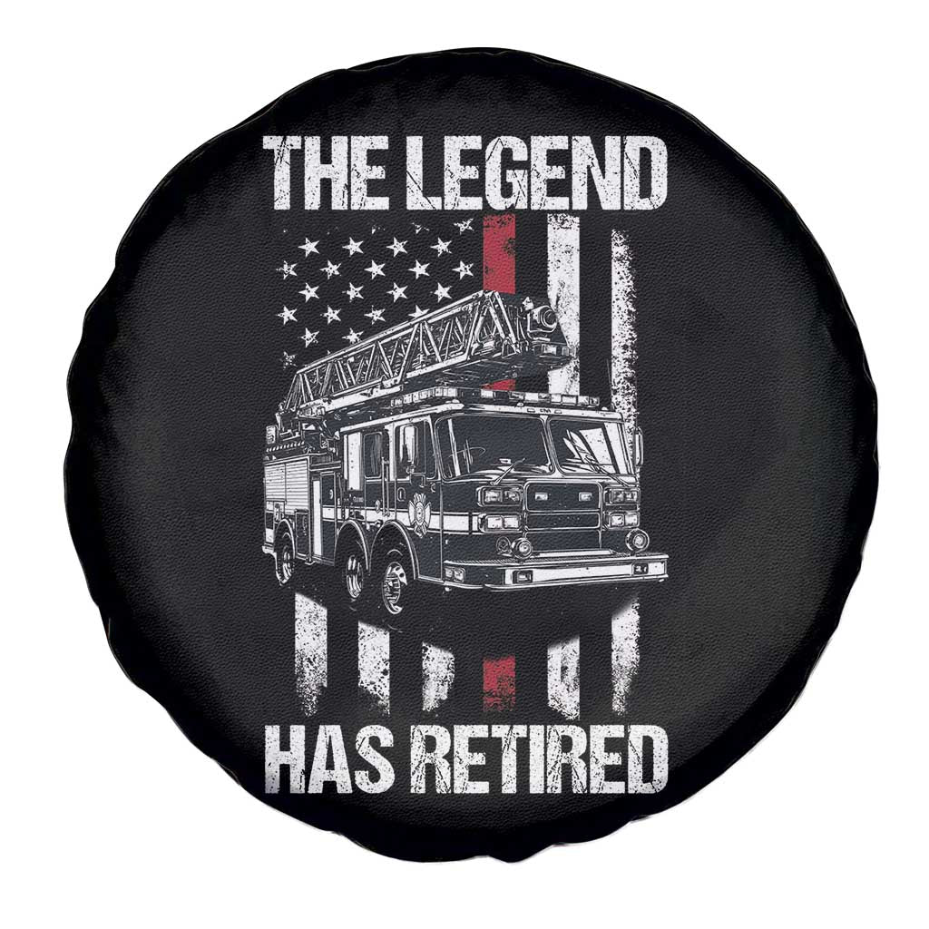 Retired Firefighter Spare Tire Cover American Flag Vintage Fireman Retirement Gifts - Wonder Print Shop