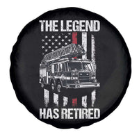 Retired Firefighter Spare Tire Cover American Flag Vintage Fireman Retirement Gifts - Wonder Print Shop