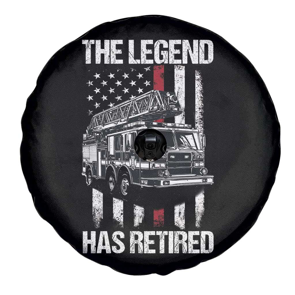 Retired Firefighter Spare Tire Cover American Flag Vintage Fireman Retirement Gifts - Wonder Print Shop