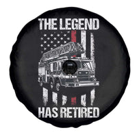 Retired Firefighter Spare Tire Cover American Flag Vintage Fireman Retirement Gifts - Wonder Print Shop