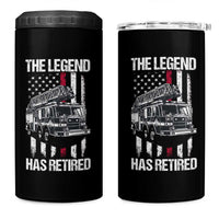 Retired Firefighter 4 in 1 Can Cooler Tumbler American Flag Vintage Fireman Retirement Gifts - Wonder Print Shop