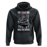 Retired Firefighter Hoodie American Flag Vintage Fireman Retirement Gifts - Wonder Print Shop