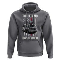 Retired Firefighter Hoodie American Flag Vintage Fireman Retirement Gifts - Wonder Print Shop