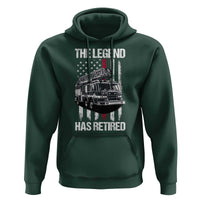 Retired Firefighter Hoodie American Flag Vintage Fireman Retirement Gifts - Wonder Print Shop