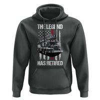 Retired Firefighter Hoodie American Flag Vintage Fireman Retirement Gifts - Wonder Print Shop