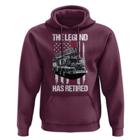 Retired Firefighter Hoodie American Flag Vintage Fireman Retirement Gifts - Wonder Print Shop