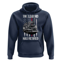 Retired Firefighter Hoodie American Flag Vintage Fireman Retirement Gifts - Wonder Print Shop