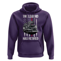 Retired Firefighter Hoodie American Flag Vintage Fireman Retirement Gifts - Wonder Print Shop