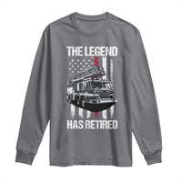 Retired Firefighter Long Sleeve Shirt American Flag Vintage Fireman Retirement Gifts - Wonder Print Shop