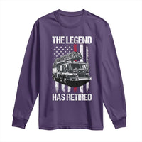 Retired Firefighter Long Sleeve Shirt American Flag Vintage Fireman Retirement Gifts - Wonder Print Shop