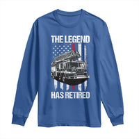 Retired Firefighter Long Sleeve Shirt American Flag Vintage Fireman Retirement Gifts - Wonder Print Shop