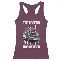 Retired Firefighter Racerback Tank Top American Flag Vintage Fireman Retirement Gifts - Wonder Print Shop