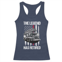 Retired Firefighter Racerback Tank Top American Flag Vintage Fireman Retirement Gifts - Wonder Print Shop
