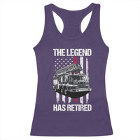 Retired Firefighter Racerback Tank Top American Flag Vintage Fireman Retirement Gifts - Wonder Print Shop