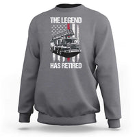 Retired Firefighter Sweatshirt American Flag Vintage Fireman Retirement Gifts - Wonder Print Shop