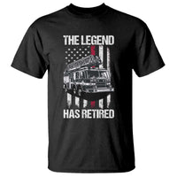 Retired Firefighter T Shirt American Flag Vintage Fireman Retirement Gifts - Wonder Print Shop