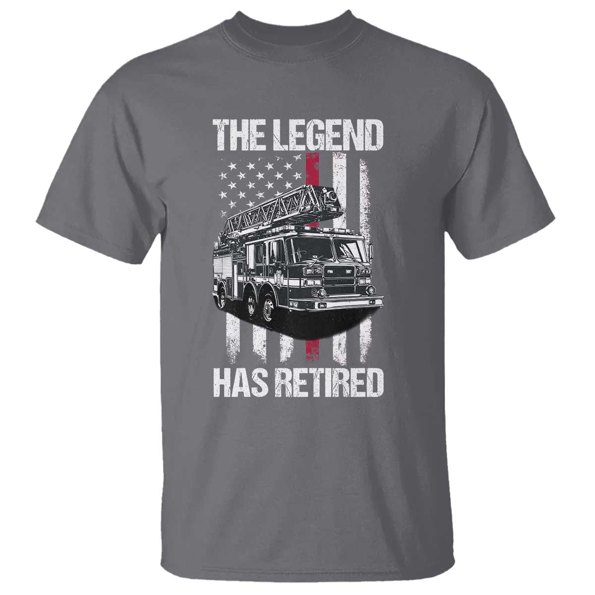 Retired Firefighter T Shirt American Flag Vintage Fireman Retirement Gifts - Wonder Print Shop