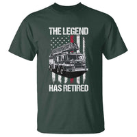 Retired Firefighter T Shirt American Flag Vintage Fireman Retirement Gifts - Wonder Print Shop