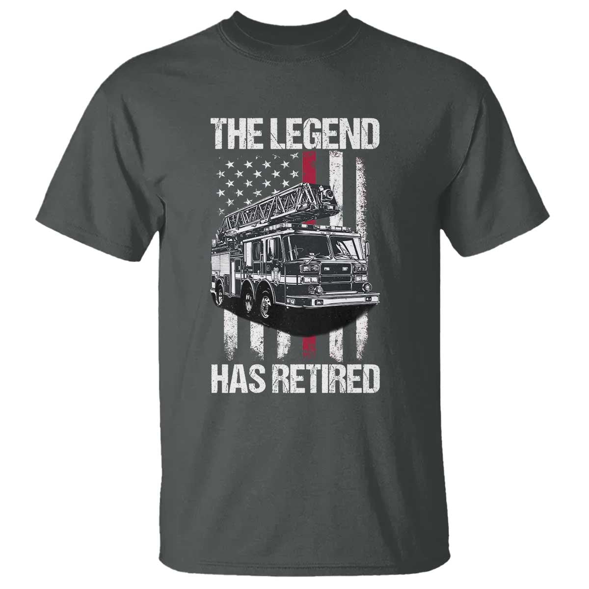 Retired Firefighter T Shirt American Flag Vintage Fireman Retirement Gifts - Wonder Print Shop