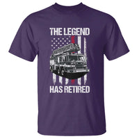 Retired Firefighter T Shirt American Flag Vintage Fireman Retirement Gifts - Wonder Print Shop