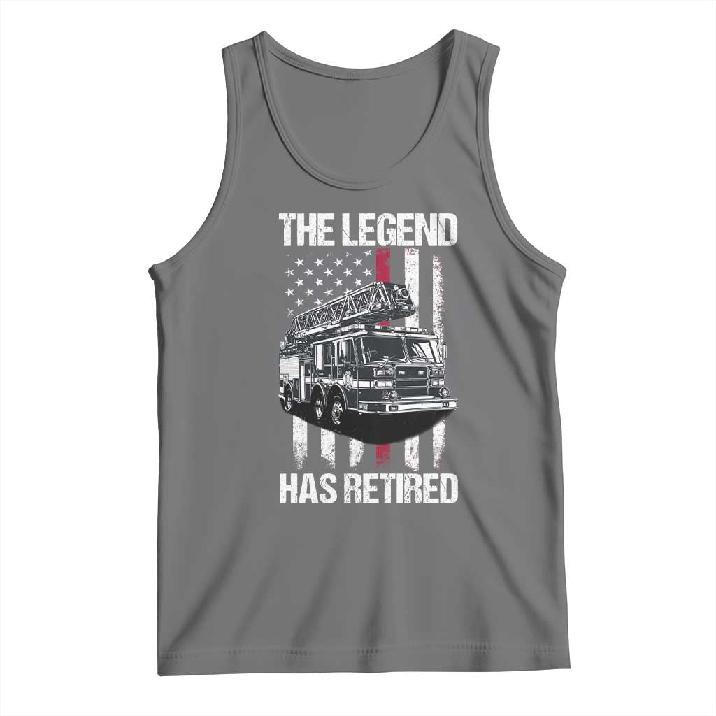 Retired Firefighter Tank Top American Flag Vintage Fireman Retirement Gifts - Wonder Print Shop