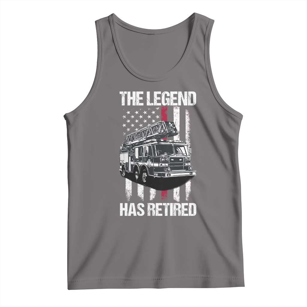 Retired Firefighter Tank Top American Flag Vintage Fireman Retirement Gifts - Wonder Print Shop
