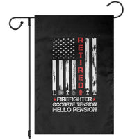 Retired Firefighter Garden Flag Goodbye Tension Hello Pension Fireman Retirement Gifts - Wonder Print Shop