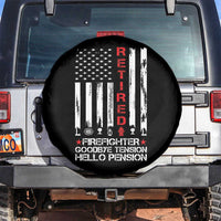 Retired Firefighter Spare Tire Cover Goodbye Tension Hello Pension Fireman Retirement Gifts - Wonder Print Shop