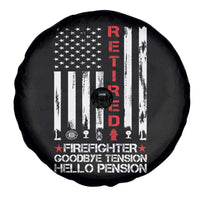 Retired Firefighter Spare Tire Cover Goodbye Tension Hello Pension Fireman Retirement Gifts - Wonder Print Shop