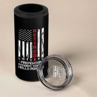Retired Firefighter 4 in 1 Can Cooler Tumbler Goodbye Tension Hello Pension Fireman Retirement Gifts - Wonder Print Shop