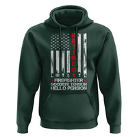 Retired Firefighter Hoodie Goodbye Tension Hello Pension Fireman Retirement Gifts - Wonder Print Shop