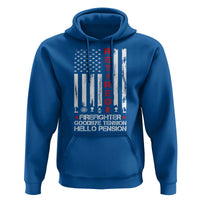 Retired Firefighter Hoodie Goodbye Tension Hello Pension Fireman Retirement Gifts - Wonder Print Shop