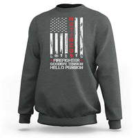 Retired Firefighter Sweatshirt Goodbye Tension Hello Pension Fireman Retirement Gifts - Wonder Print Shop