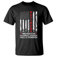 Retired Firefighter T Shirt Goodbye Tension Hello Pension Fireman Retirement Gifts - Wonder Print Shop